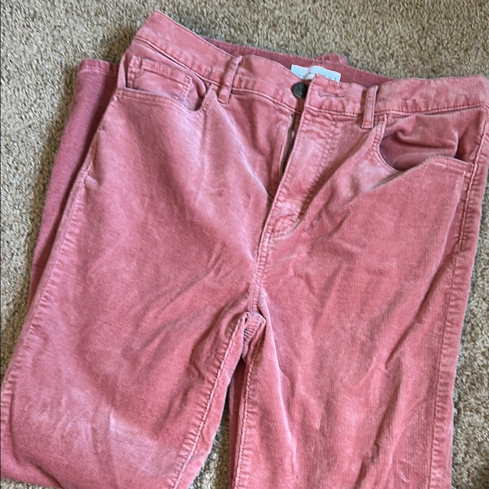 Women's Pink Corduroy Jeans